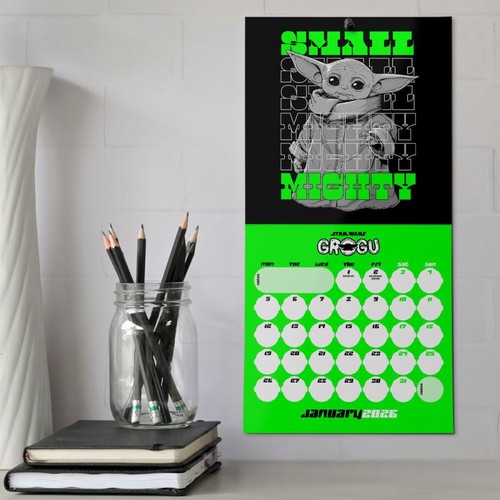 2026 Star Wars The Mandalorian Grogu Mini Calendar - Official Product - Picture 7 of 7