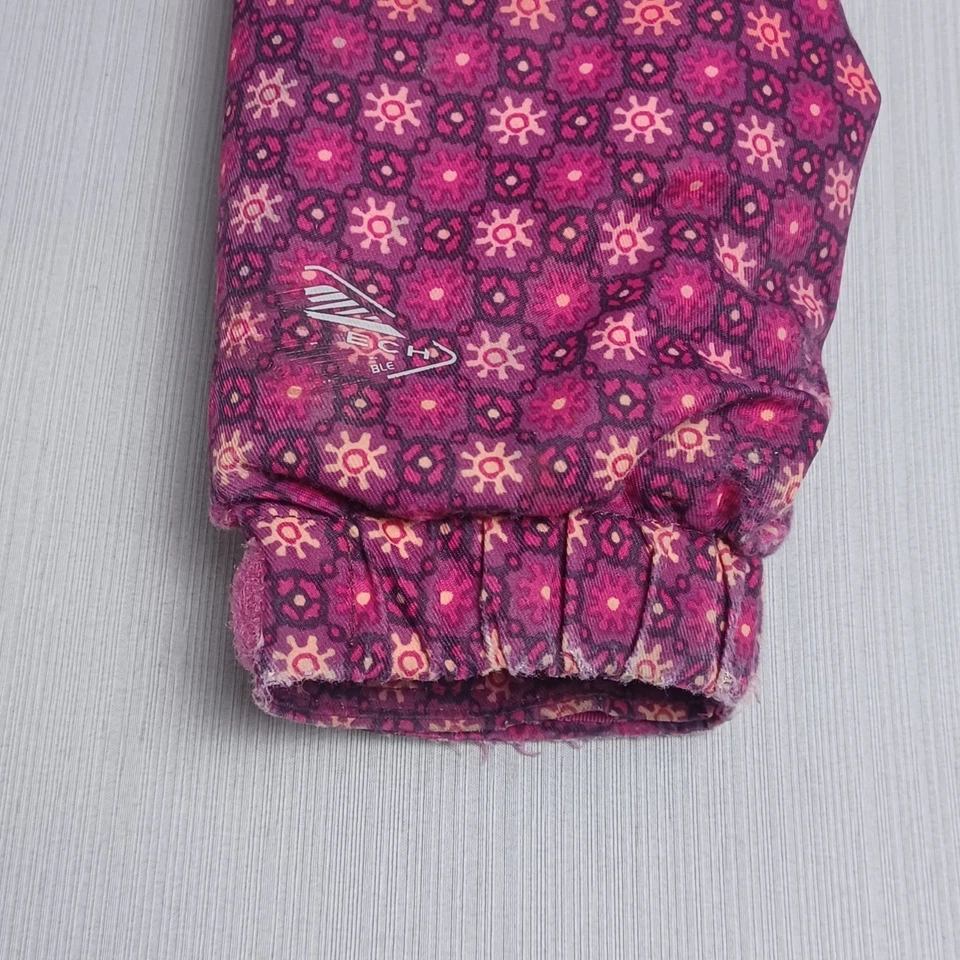 Columbia Omni-Heat Magic Mile Jacket Girls Small Pink Floral Hooded - Image 3 of 4