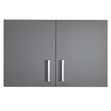 Hängeschrank DAVOS - schiefergrau - Artisan Eiche - 100 cm