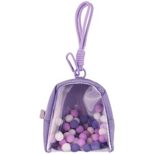Compact Transparent Storage Bag for Tamagotchi Canvas Small Travel Case