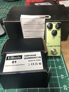 Vintage Overdrive mini guitar pedal - Manual/box/New