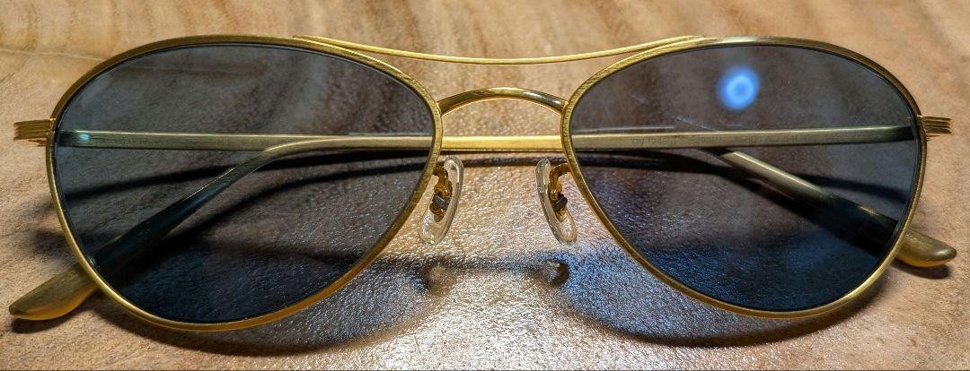 Oliver Peoples ×The Row AERO54 LA Matte Gold Aviator