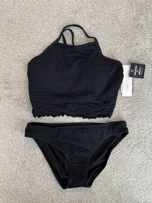 New Salt + Cove Tankini Swim Set Black Size S