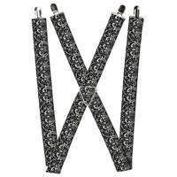 Buckle-Down Suspenders, Sleeve Skulls Black Gray (Us Import)