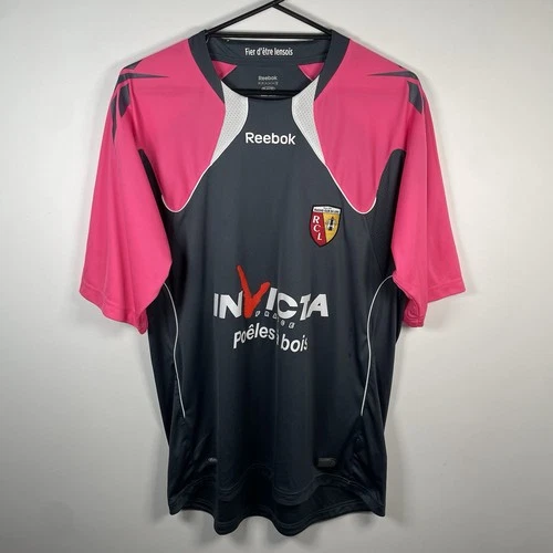 RC Lens 2010/11 Away Football Shirt Reebok Vintage Short Sleeve Mens Size UK XL