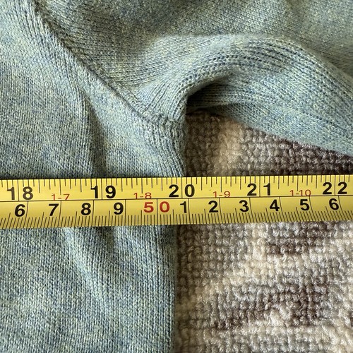 Ralph Lauren Men’s Quarter-Zip Blue Grey Long Sleeve Sweater Polo Size SP - Picture 14 of 14