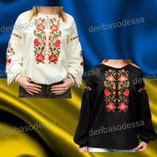 Traditional Ukrainian embroidered blouse Vyshyvanka 2XS,XS,S,M,L,XL,2XL,3XL,4XL