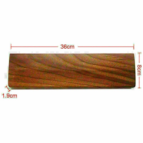 Comfortable Walnut Non-slip Keyboard Wrist Rest Support Pad for Work Gaming - Bild 9 von 9