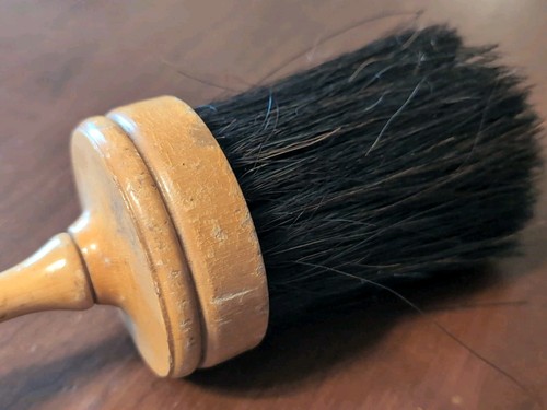 Antique Brush Turned Wood Treenware & Horse Hair 19th Century American - Picture 4 of 9