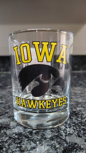 Iowa Hawkeyes 2002 FedEx Orange Bowl Rocks Glass