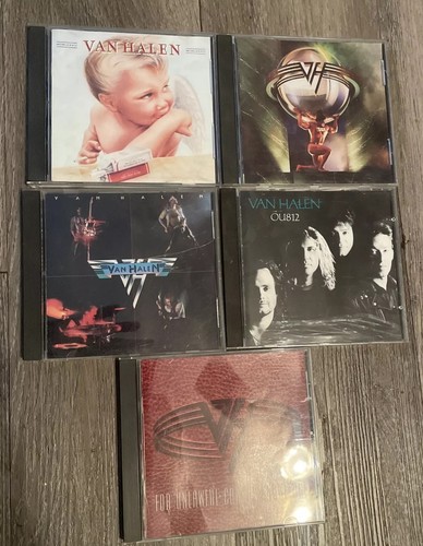 Van Halen CDs Lot Of 5 Ou812 Carnal Knowledge 5150 Van Halen 1984 Hair Metal Lot - Picture 1 of 14