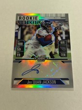 2024 CONTENDERS OPTIC JHA'QUAN JACKSON #173 SILVER PRIZM ROOKIE AUTO TITANS TN2