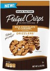 Snack Factory Pretzel Crisps Drizzlers Milk Chocolate Caramel Pretzel Snacks, 5.
