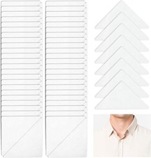 100 Pcs Collar Stays for Men's Dress Shirts, No Curl Polo Shirt Collar Stays Ant