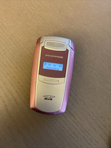 Téléphone à clapet vintage Samsung SPH-A580 avec chargeur universel rétro téléphone portable rose - Photo 4 sur 6
