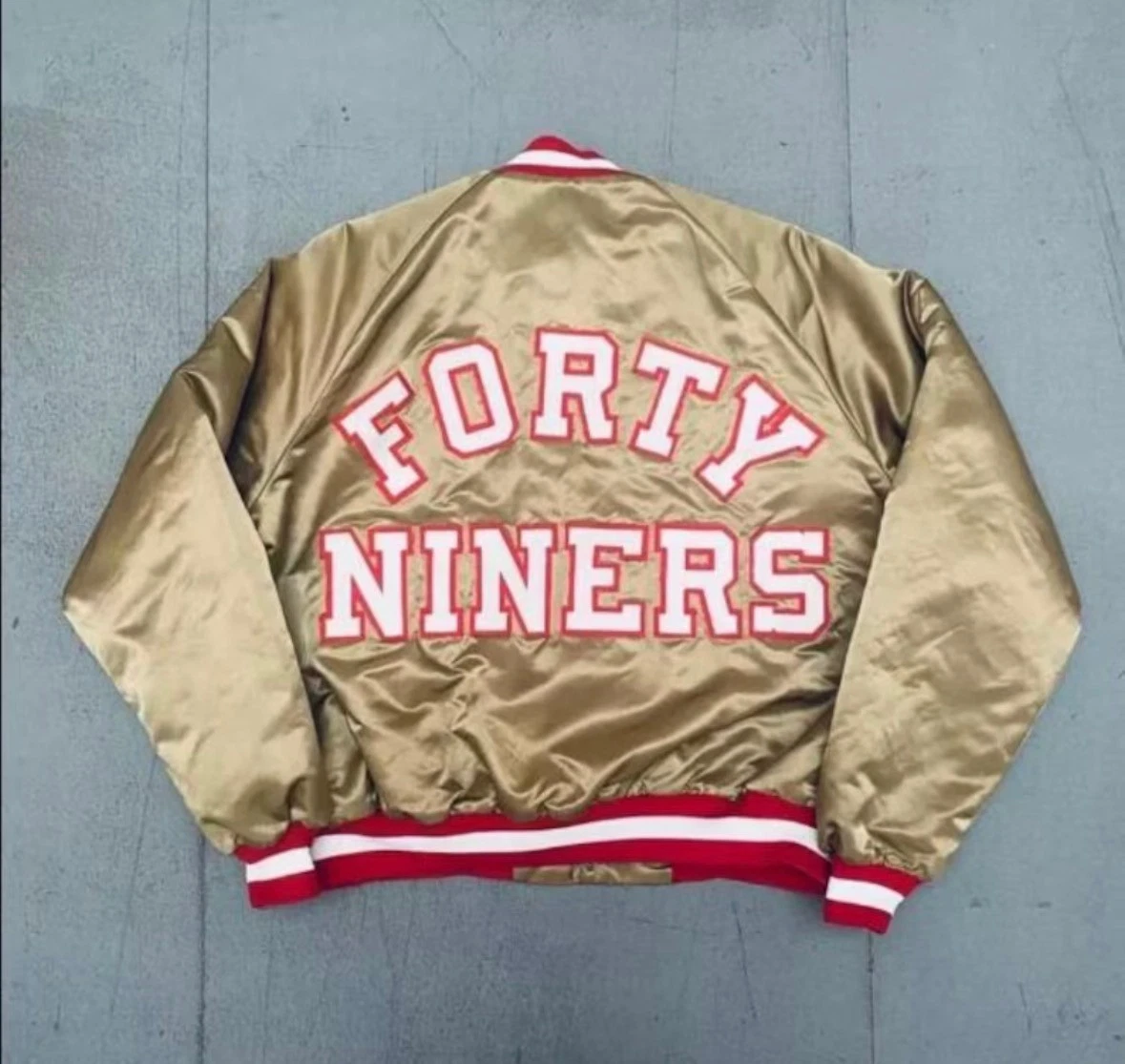 Vintage 90s San Francisco 49ers Satin Bomber Jacket - Limited sizes image 3