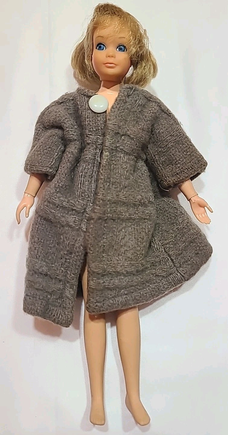 Vtg 1969 Barbie Skipper Doll Blonde Taiwan Bends