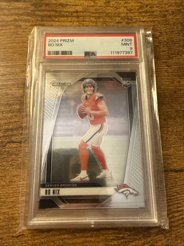 2024 Panini Prizm - Bo Nix Base #309 PSA 9