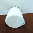 Vintage Classic GOOGLE Logo Green Rim White Yellow Enamelware Camp-style Mug — photo 3