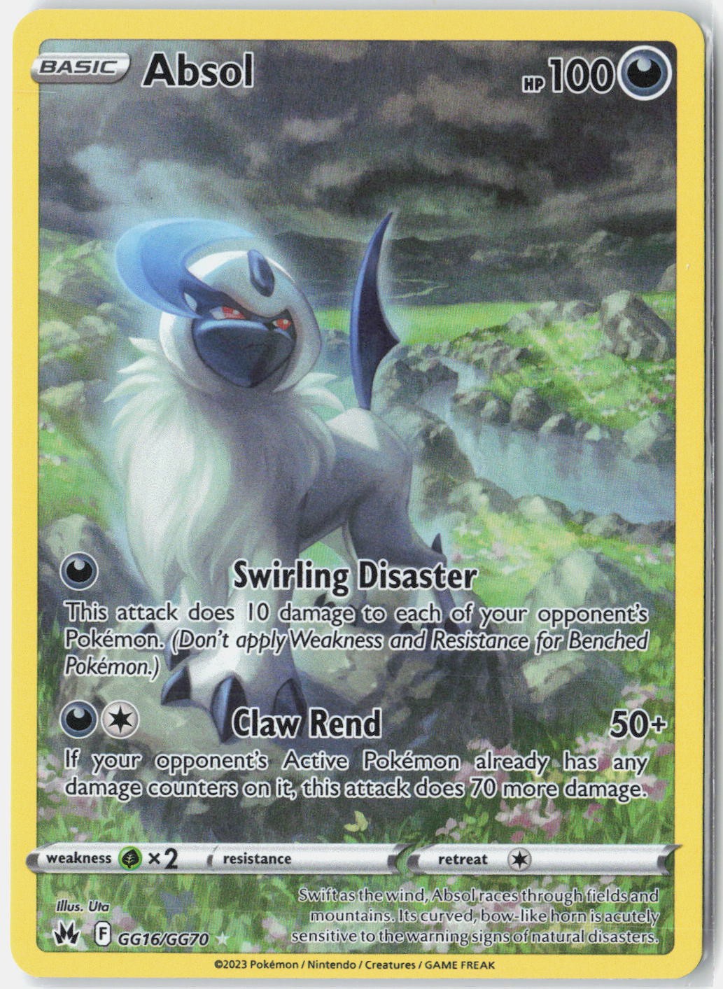 Absol SWSH: Crown Zenith: Galarian Gallery GG16/GG70 Pokemon Card Holo