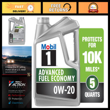 Full Synthetic Motor Oil 0W-20, Advanced Fuel Economy, 5 Quart, Engine Oil 35.99 per gallon