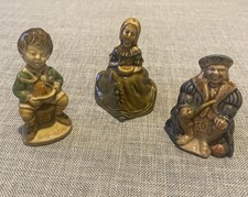 Drei Vintage Kinderreim Wade Whimsies Figuren Top Zustand