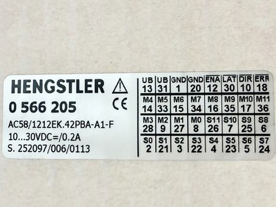 Hengstler AC58/1212EK.42PBA-A1-F Absolutgeber Absolute Encoder NEU