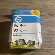 HP 96 Black & 97 Tri-Color Ink Cartridges Combo Pk SEALED Oct 2010 Genuine HP