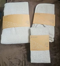 Ultra-Plush Towel Set In Heathered Oatmeal