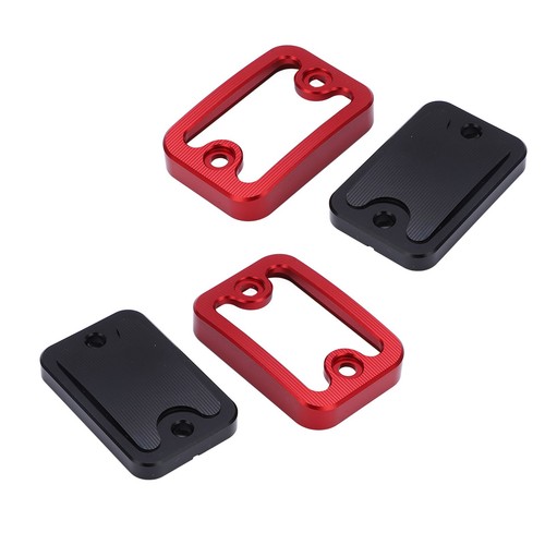 _Red 2pcs Front Brake Fluid Reservoir Cover Billet Aluminum For NMAX155 NMAX125 - Afbeelding 16 van 22