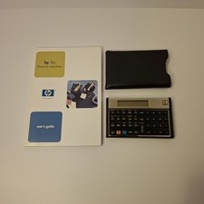 Hewlett Packard HP 12C Financial Calculator - W/ Case, Manual, Battery - Tested