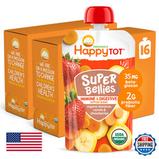Happytot Happy Tot Organics Stage 4 Baby Food Pouches Gluten Vegan Snack Super