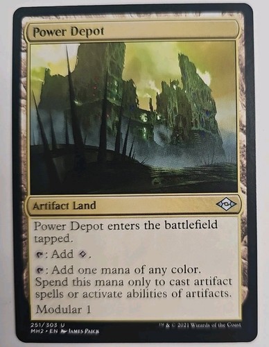 MTG Magic The Gathering Card Power Depot Artifact Land Modern Horizons Two - Picture 1 of 2
