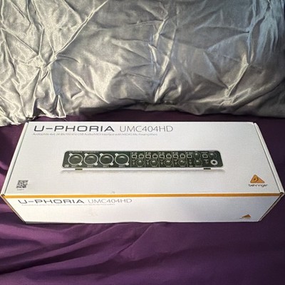 Behringer U-Phoria UMC404HD 4-Channel USB Interface 24-bit/192kHz Phantom
