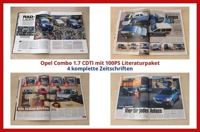 Opel Combo 1.7 CDTI mit 100PS Literaturpaket - 4 komplette Zeitschriften