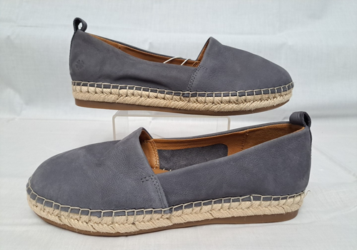 Mocassini espadrillas donna Lucky Brand 6,5 Loretto grigio pelle scamosciata nuovi con etichette - Foto 3 di 8
