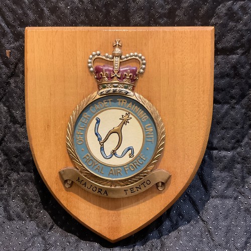 Vintage Royal Air Force OFFIZIER KADETTENAUSBILDUNG Mess Wandrelief/Schild - Bild 1 von 10