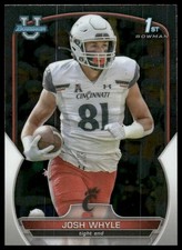 2022 Bowman University Chrome #89 Josh Whyle Rookie Cincinnati Bearcats