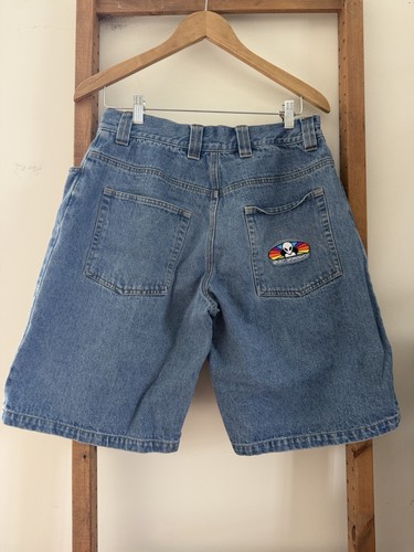 VTG Y2K 90s ALIEN WORKSHOP Denim Half Shorts Size Small Skate Grunge Baggy