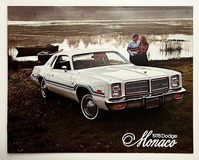 1978 Dodge Monaco 2 Door Sedan Wagon Car Photos Vintage Dealer Catalog Booklet