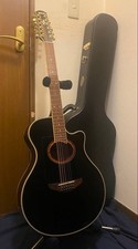 Yamaha APX-700II-12 Black 12-String Acoustic-Electric Guitar Overseas Model Used