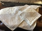 Malabar Grove LTD Luxury Cotton  Matelasse F/Q Bed Cover  Spread+ 2 Euro Shams!