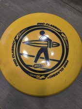 Whamo Frisbee Disc Pro Classic w/ U-Flex Yellow 130G Ages 5+ FAMILY OUTSIDE FUN