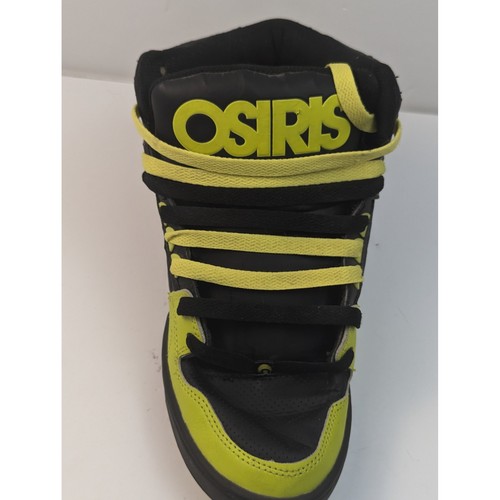 Osiris NYC 83 High Top Skateboarding Shoes Sneakers Black Yellow Mens Size 11 - Picture 10 of 14