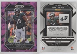2022 Panini Prizm Rookies Purple Ice Prizm /225 Jordan Davis #371 Rookie RC