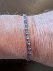 Bracelet 4.50ctw Size 8" Blue Tanzanite 10K Yellow Gold