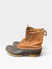 Vintage L.L.Bean Bean Boots EM Leather Duck Boots Made in Maine Brown USA