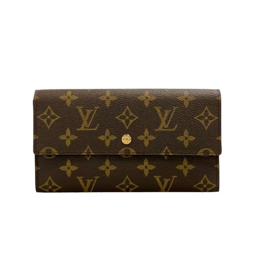 Used Louis Vuitton long wallet Porto Tresor International Monogram M61215