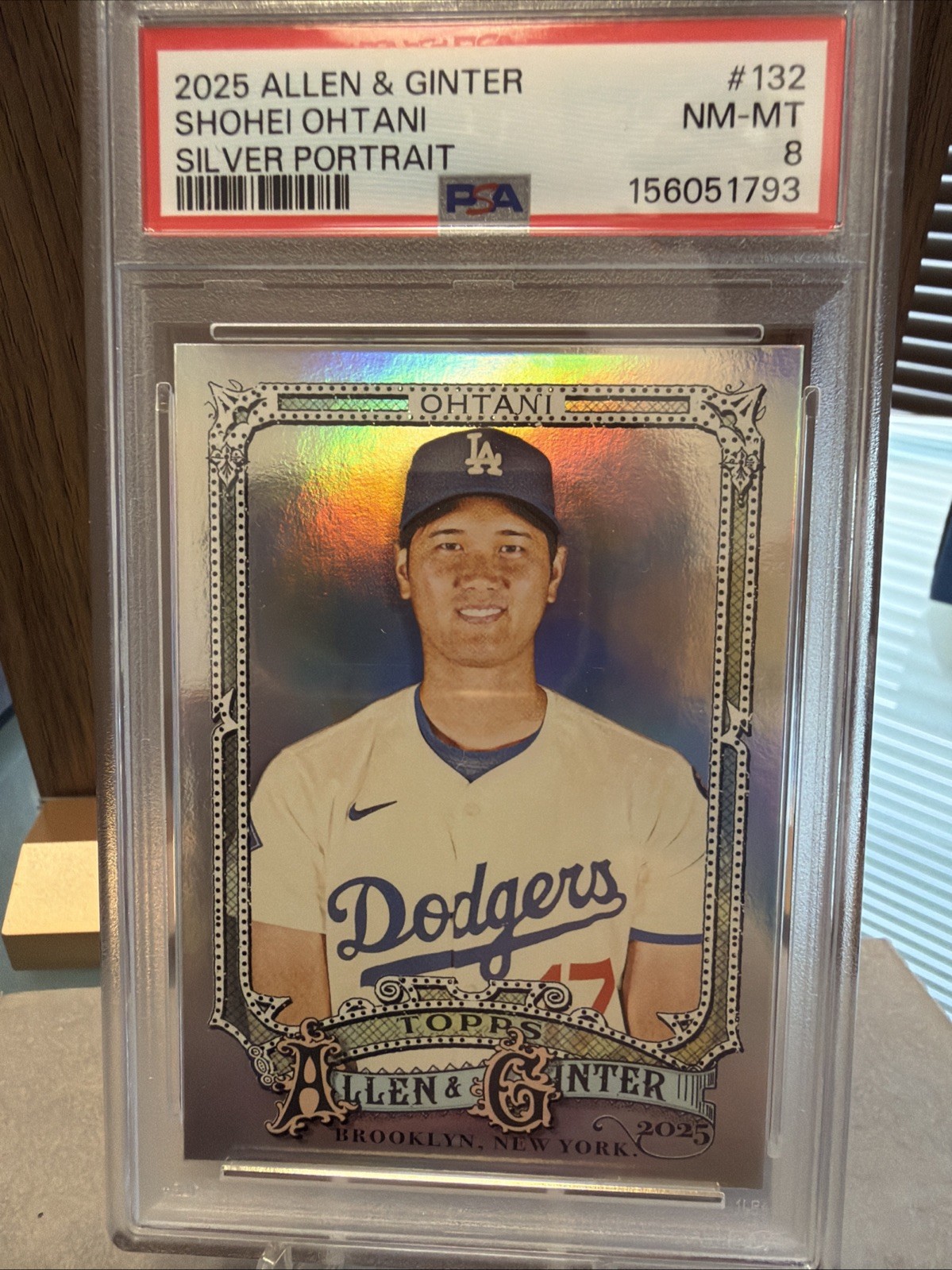 2025 Topps Allen & Ginter - Shohei Ohtani #132 Silver Portrait PSA 8 NM-MT