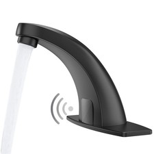 Touchless Bathroom Sink Faucets, Greenspring 4.2 Inch High Spout, Matte Black